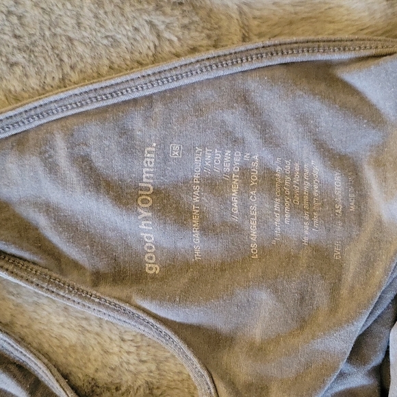 good hYOUman Open Twist Back Asymmetrical tank. - Picture 3 of 4